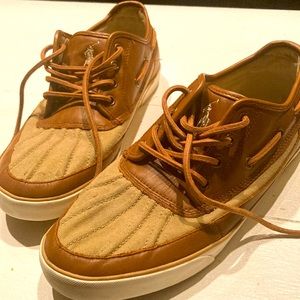 Polo by Ralph Lauren brown Canvas and leather shoes